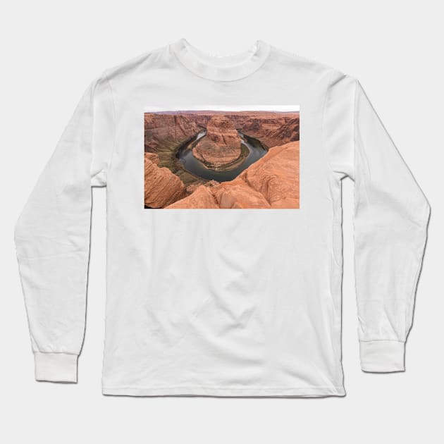 Horseshoe Bend near Page, Arizona Long Sleeve T-Shirt by josefpittner